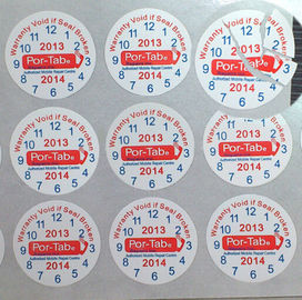 Special Broken Ultra Tamper Proof Stickers , Irremovable Security Seal Stickers
