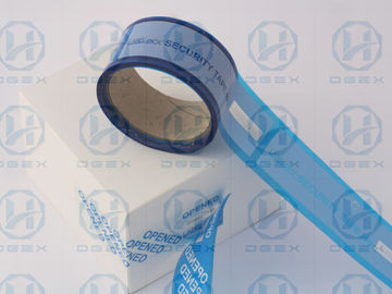 Tamper Evident Anti Counterfeit Sticker Tape PET Wrapping 45mm * 50m