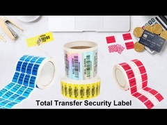 한 번 사용 할 수 있는 조작 방지 식품 라벨 반 도난 보증 밀폐 스티커